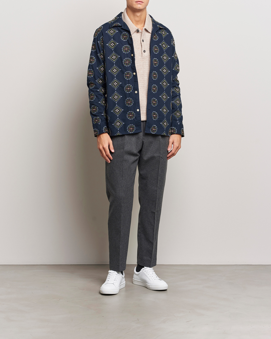 Herren | Hosen | NN07 | Bill Wool Pleated Trousers Grey Melange