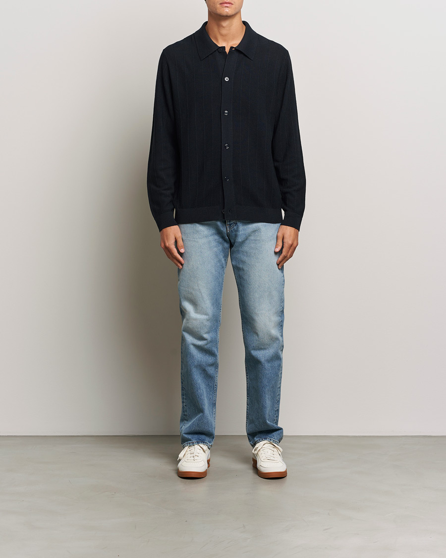 Herren | Pullover | NN07 | Thor Knitted Cardigan Navy Blue