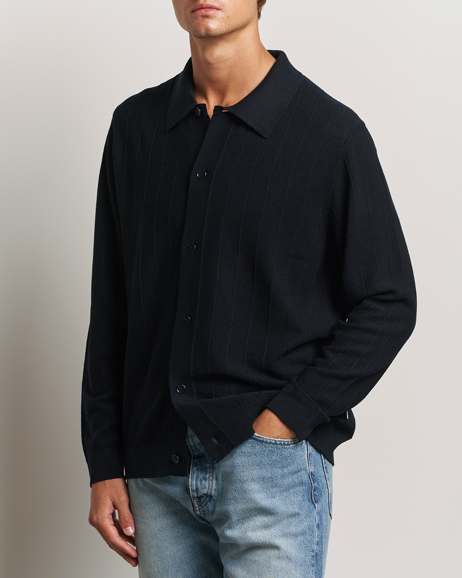 Herren | Pullover | NN07 | Thor Knitted Cardigan Navy Blue