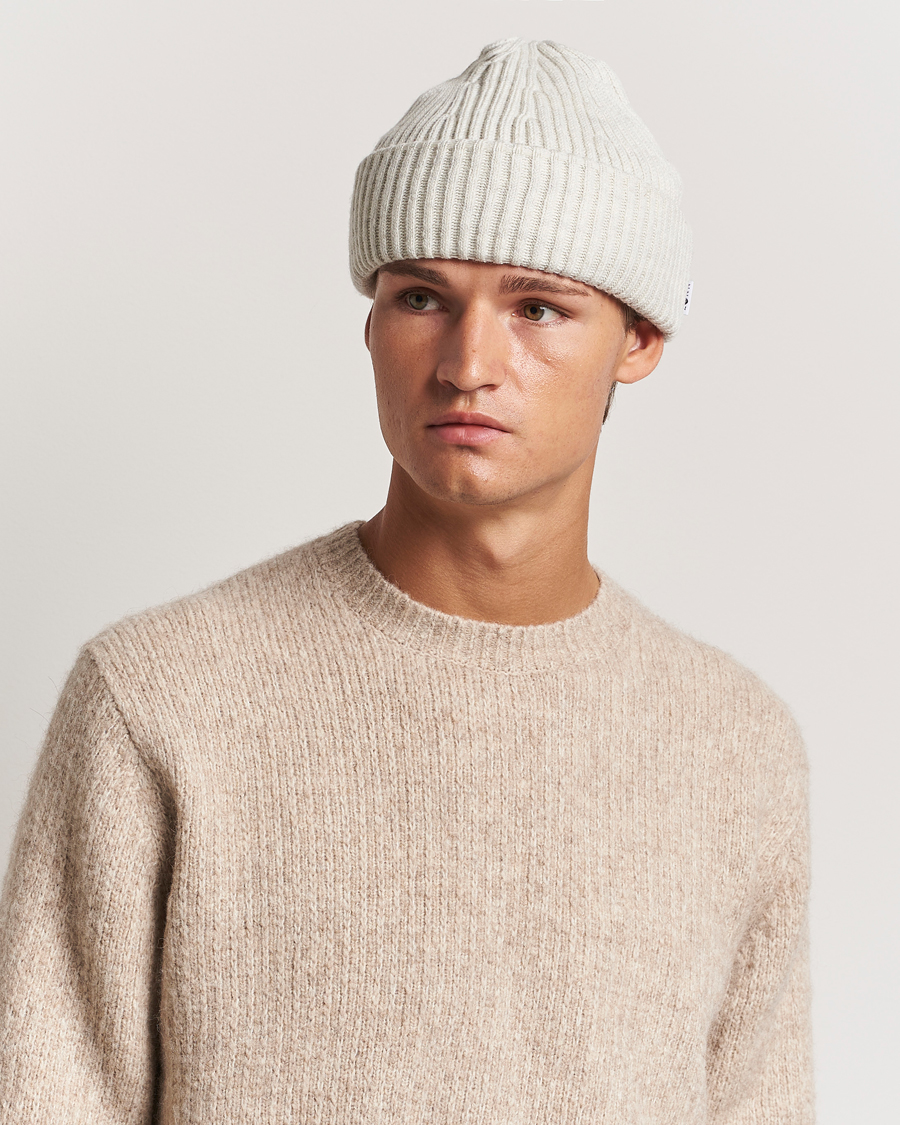 Herren | NN07 Ribbed Hat Ecru | NN07 | Ribbed Hat Ecru