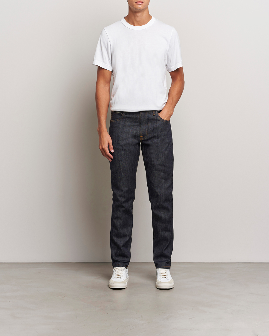 Herren | Jeans | Nudie Jeans | Lean Dean Jeans Dry Apex Selvage