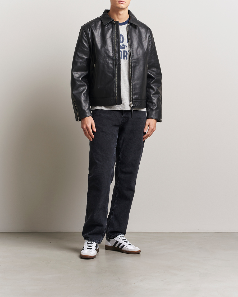 Herren | Jacken | Nudie Jeans | Eddy Rider Leather Jacket Black