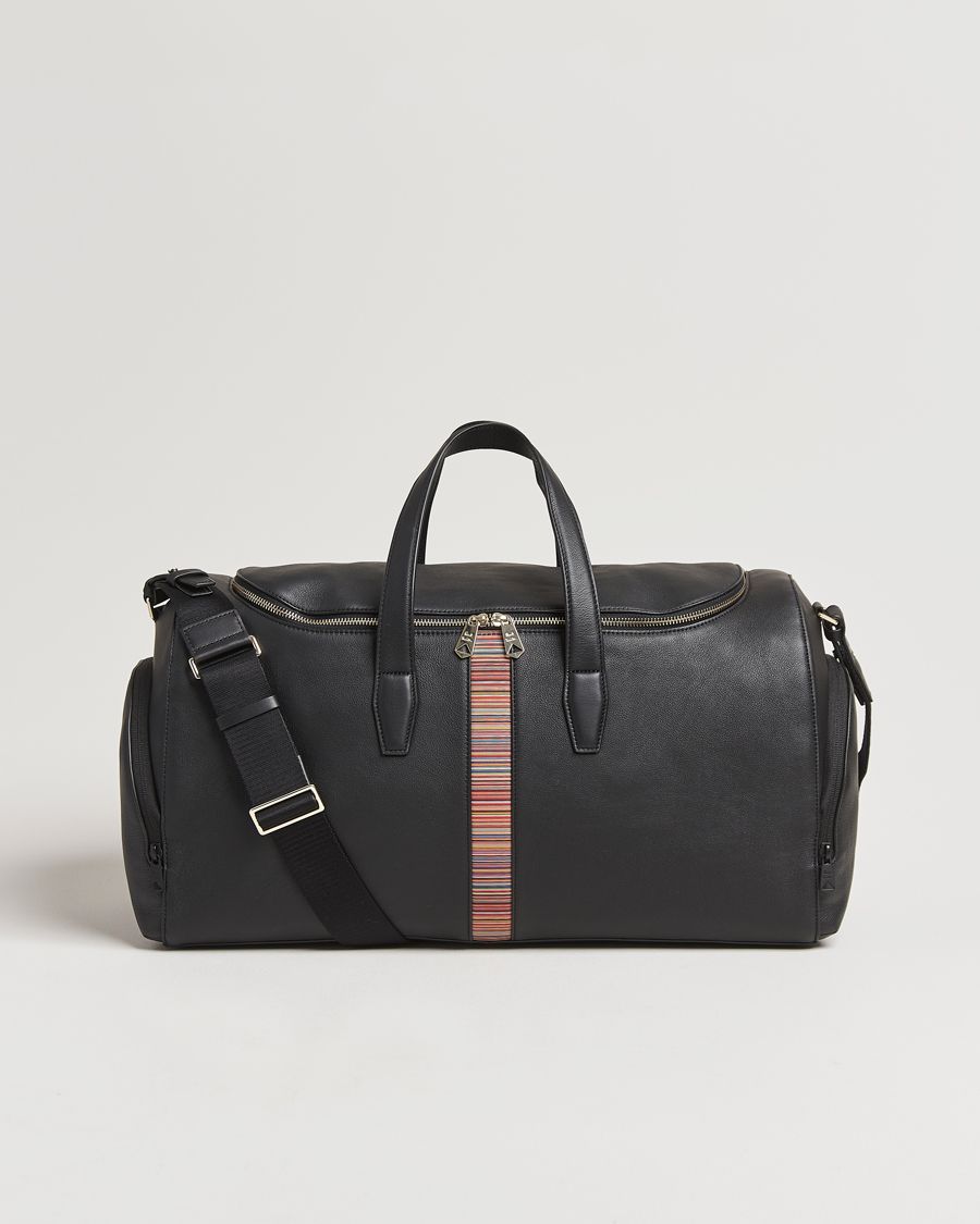 Herren | Paul Smith Leather Stripe Holdall Black | Paul Smith | Leather Stripe Holdall Black