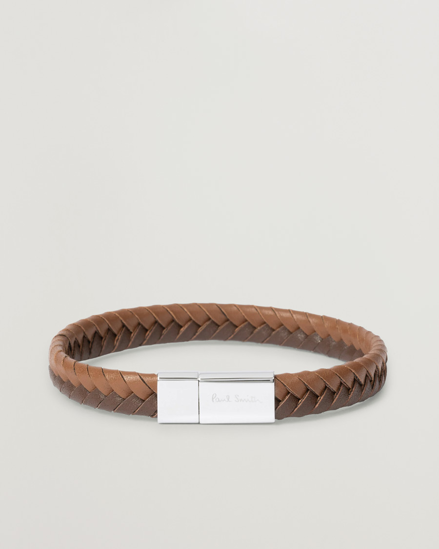Herren | Paul Smith Two Tone Leather Bracelet Brown | Paul Smith | Two Tone Leather Bracelet Brown