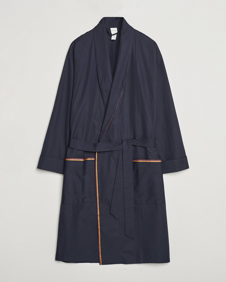 Herren | Schlafanzüge & Bademäntel | Paul Smith | Stripe Cotton Gown Navy
