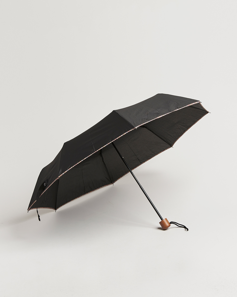 Herren | Paul Smith Telescopic Umbrella Black | Paul Smith | Telescopic Umbrella Black
