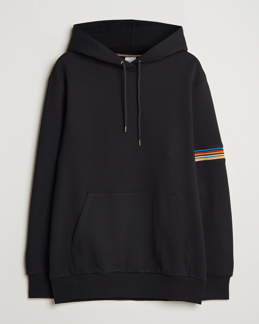 Herren | Pullover | Paul Smith | Striped Arm Hoodie Black