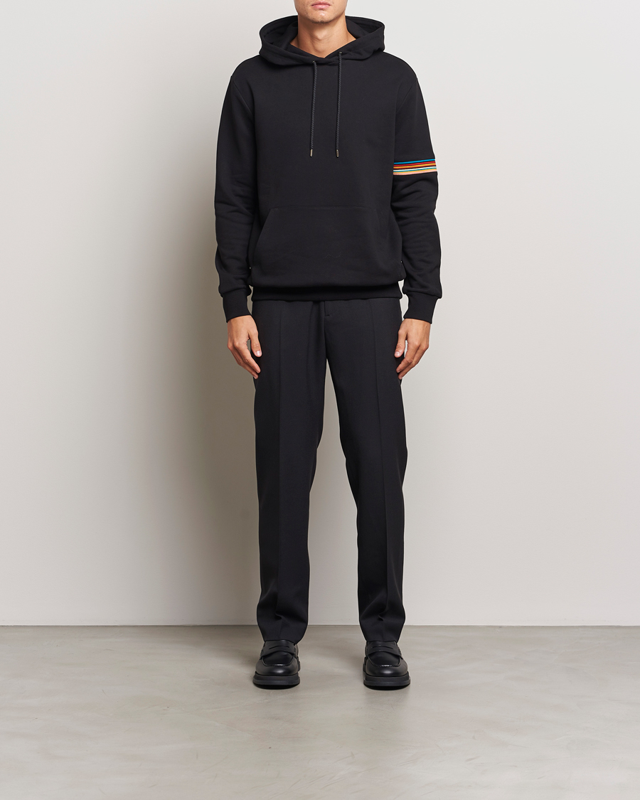 Herren | Pullover | Paul Smith | Striped Arm Hoodie Black