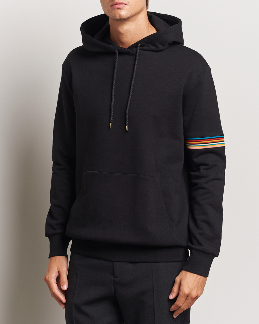 Herren | Pullover | Paul Smith | Striped Arm Hoodie Black