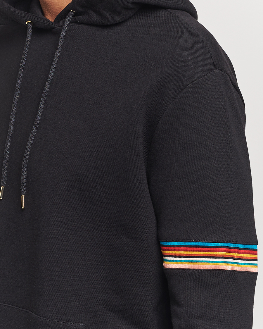 Herren | Pullover | Paul Smith | Striped Arm Hoodie Black