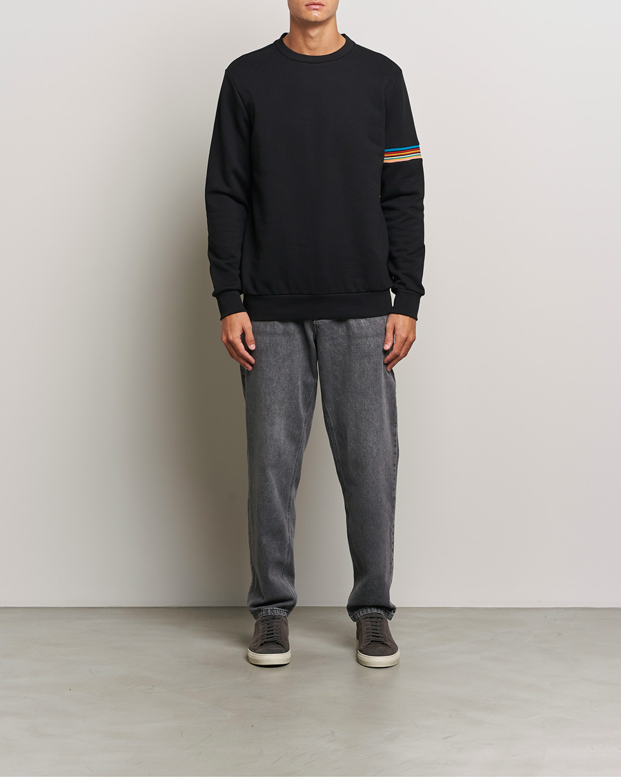 Herren | Pullover | Paul Smith | Striped Arm Sweatshirt Black