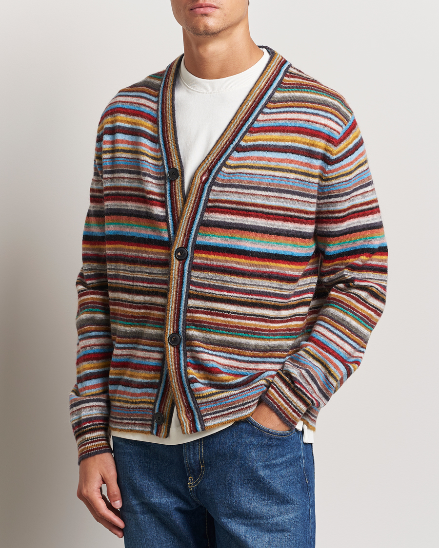 Herren | Pullover | Paul Smith | Striped Wool Cardigan Multi