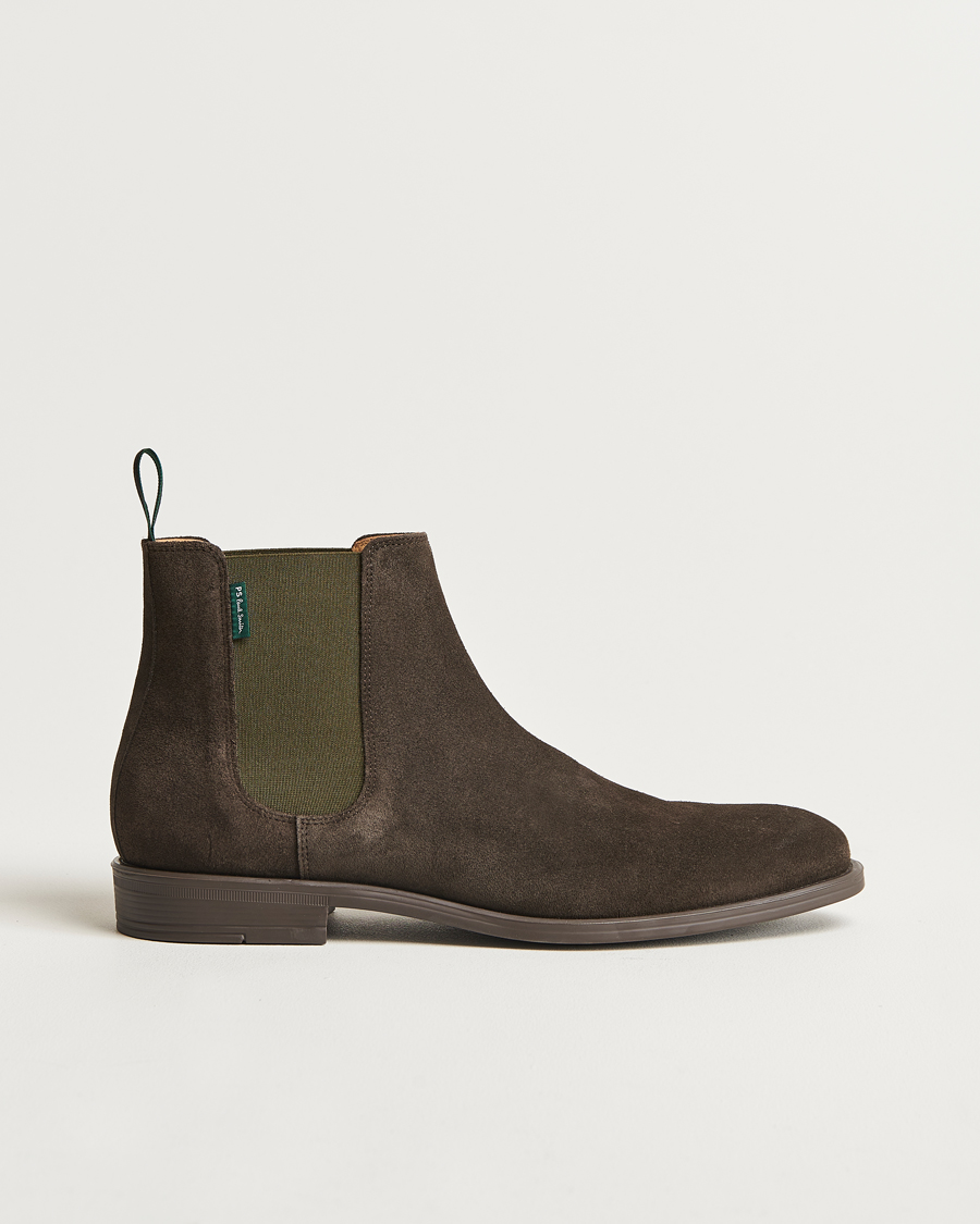 Herren | PS Paul Smith Cedric Suede Chelsea Boot Dark Brown | PS Paul Smith | Cedric Suede Chelsea Boot Dark Brown