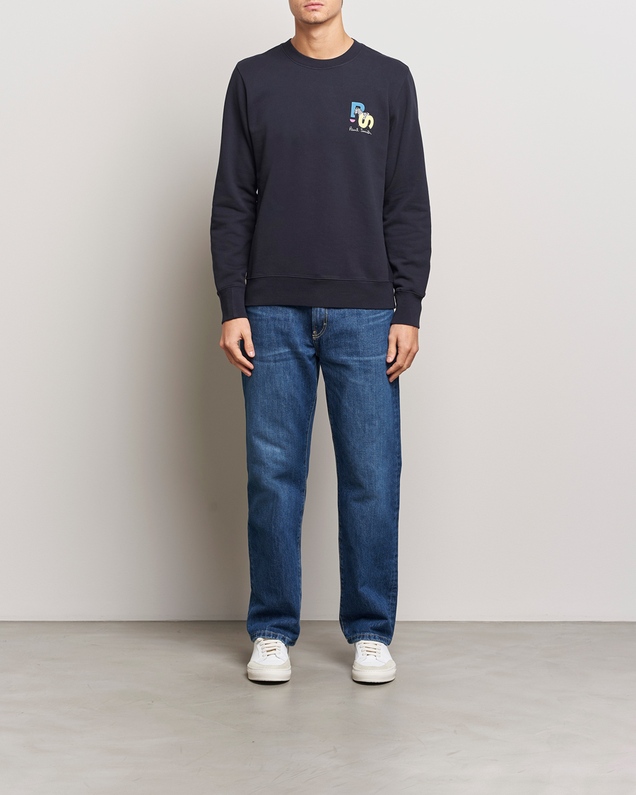 Herren | Pullover | PS Paul Smith | PS Zebra Crew Neck Sweatshirt Blue