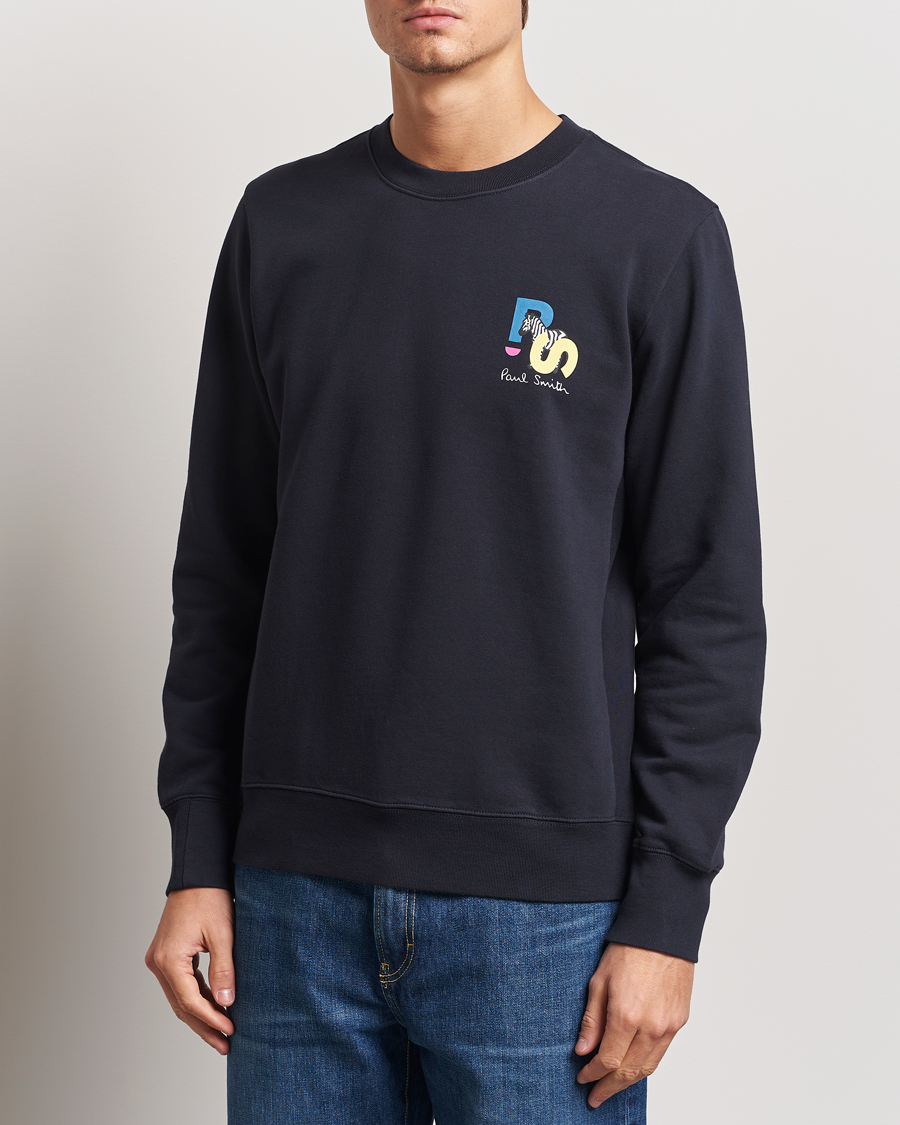 Herren | Pullover | PS Paul Smith | PS Zebra Crew Neck Sweatshirt Blue