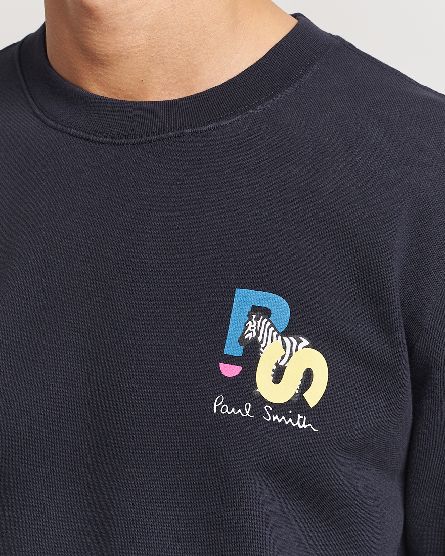 Herren | Pullover | PS Paul Smith | PS Zebra Crew Neck Sweatshirt Blue