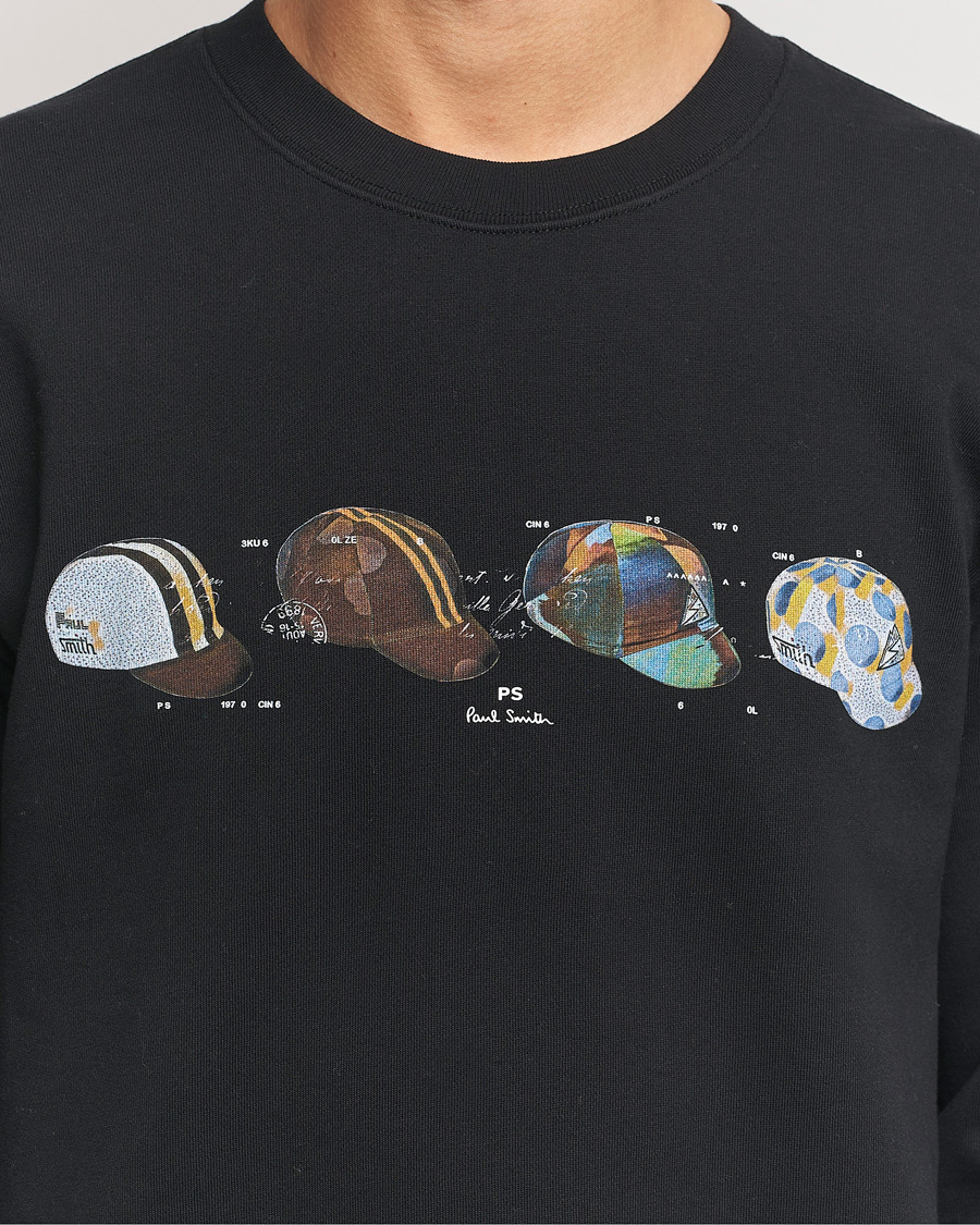 Herren | Pullover | PS Paul Smith | Cycling Caps Crew Neck Sweatshirt Black