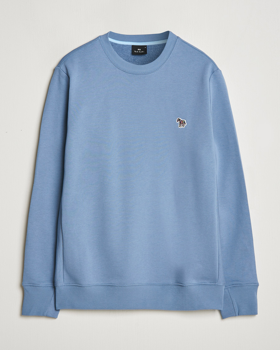 Herren | Pullover | PS Paul Smith | Zebra Organic Cotton Sweatshirt Blue