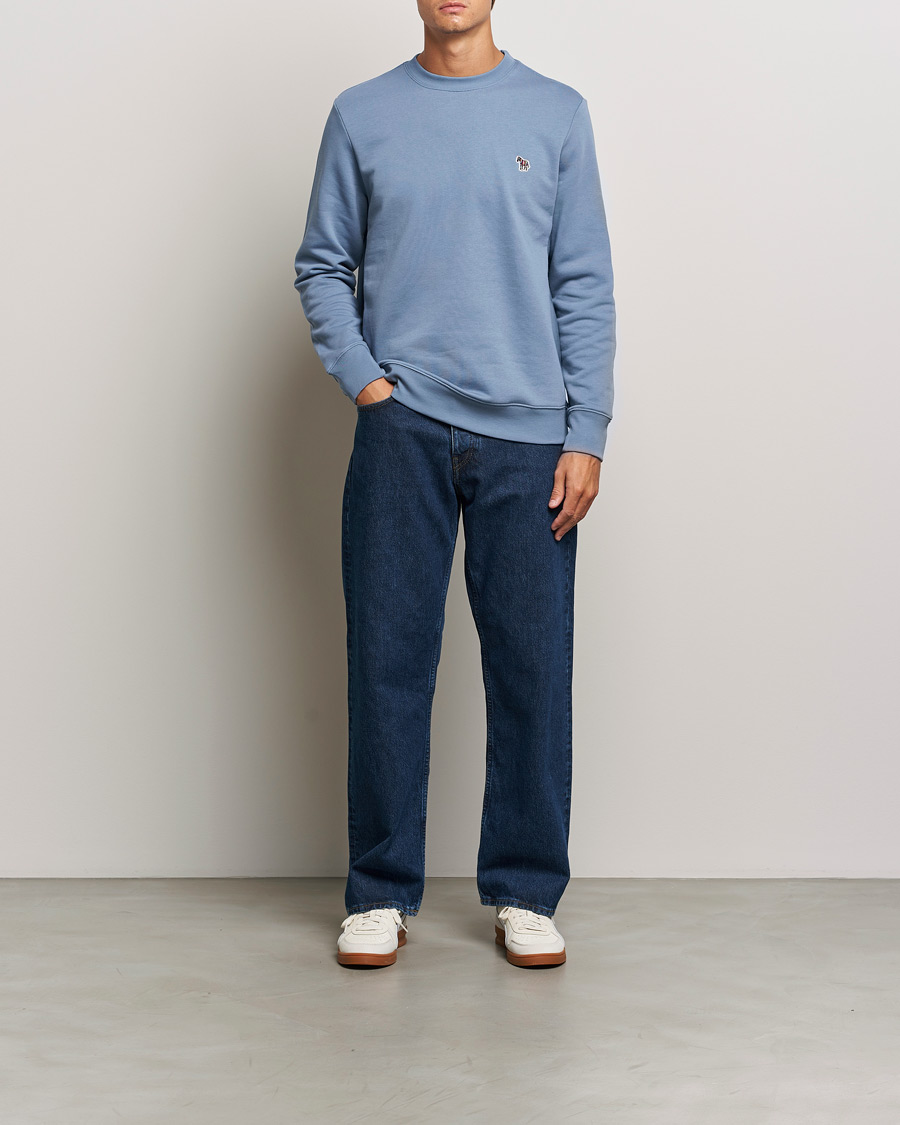 Herren | Pullover | PS Paul Smith | Zebra Organic Cotton Sweatshirt Blue