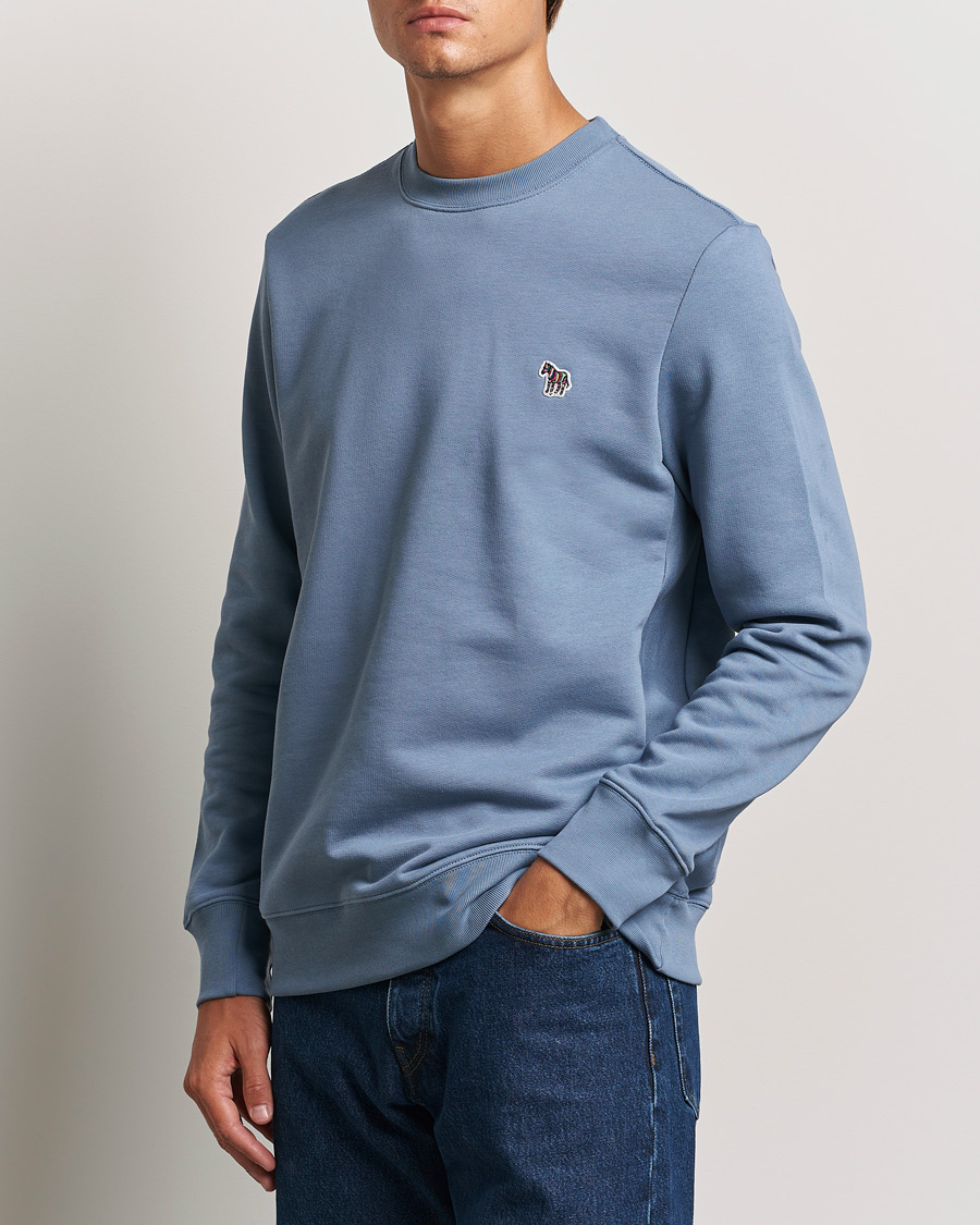 Herren | Pullover | PS Paul Smith | Zebra Organic Cotton Sweatshirt Blue