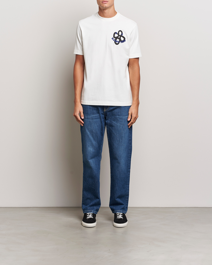 Herren | T-Shirts | PS Paul Smith | Happy Flower Crew Neck T-Shirt White