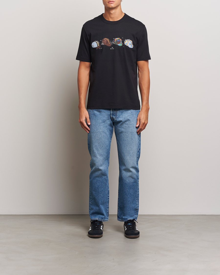 Herren | T-Shirts | PS Paul Smith | Cycling Caps Crew Neck T-Shirt Black