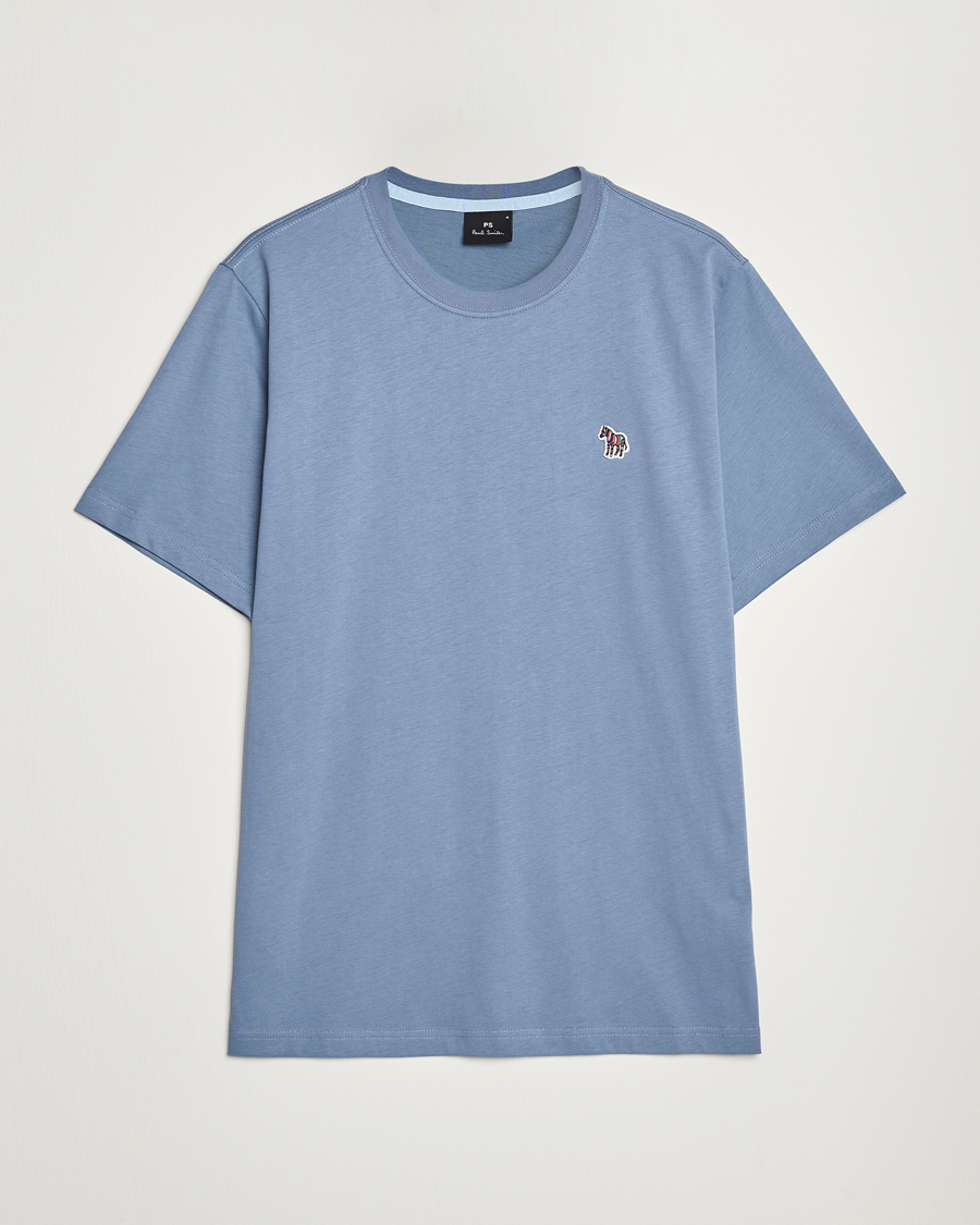 Herren | T-Shirts | PS Paul Smith | Organic Cotton Zebra T-Shirt Blue