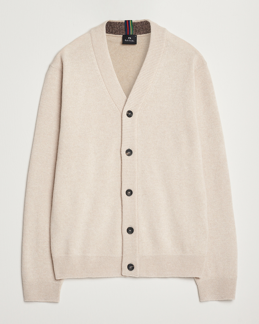 Herren | Pullover | PS Paul Smith | Merino Wool Cardigan Off White