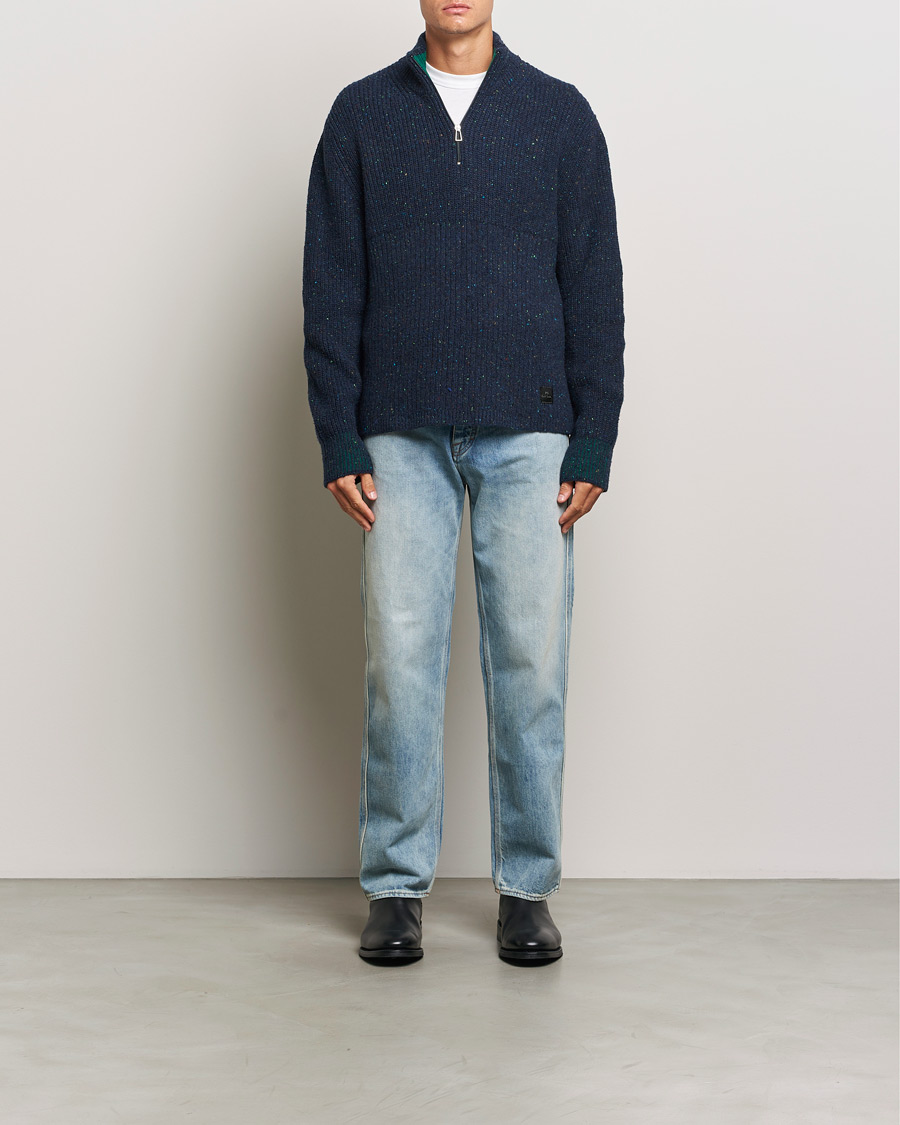 Herren | Pullover | PS Paul Smith | Wool Half Zip Navy
