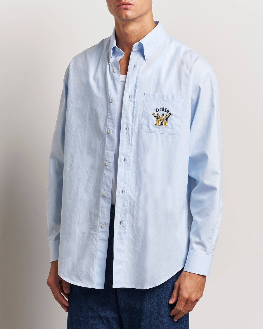 Herren | Hemden | Drôle de Monsieur | Oxford Shirt Light Blue