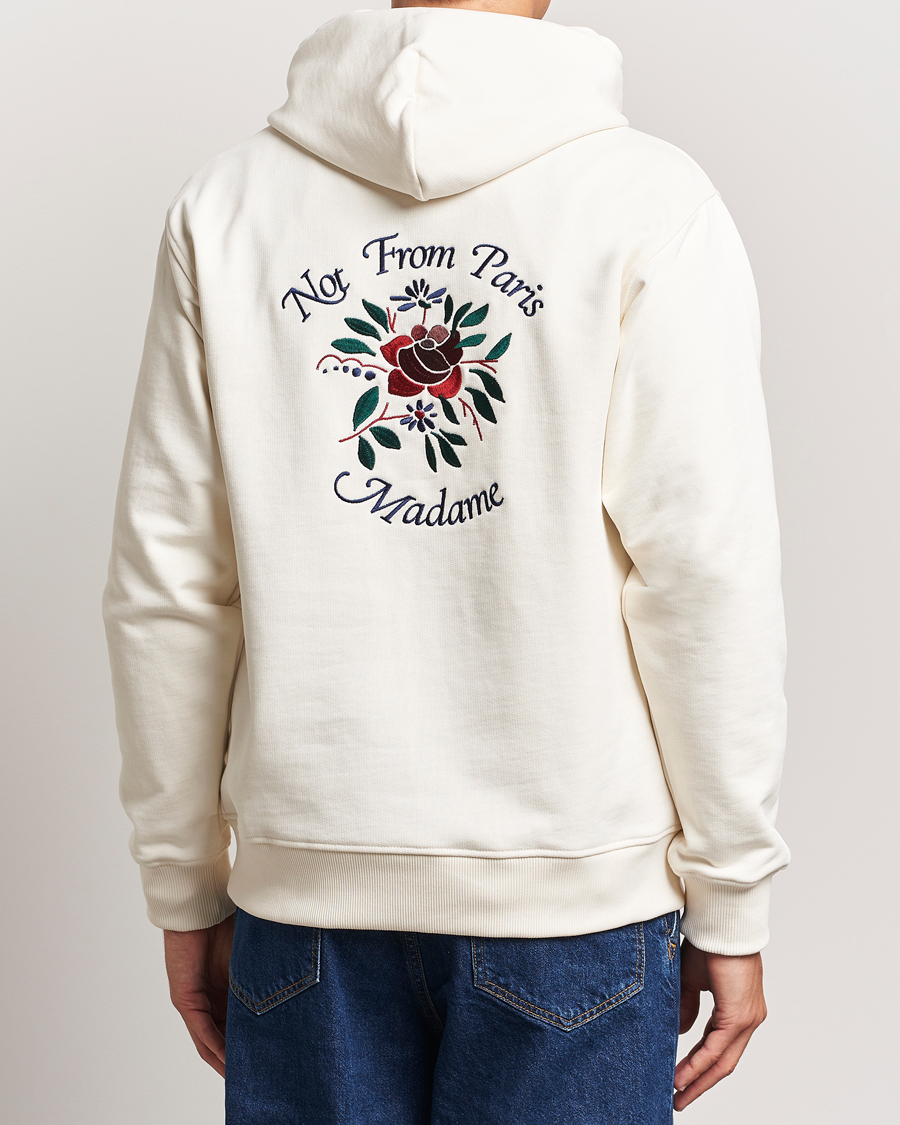 Herren | Pullover | Drôle de Monsieur | Flower Slogan Hoodie Cream