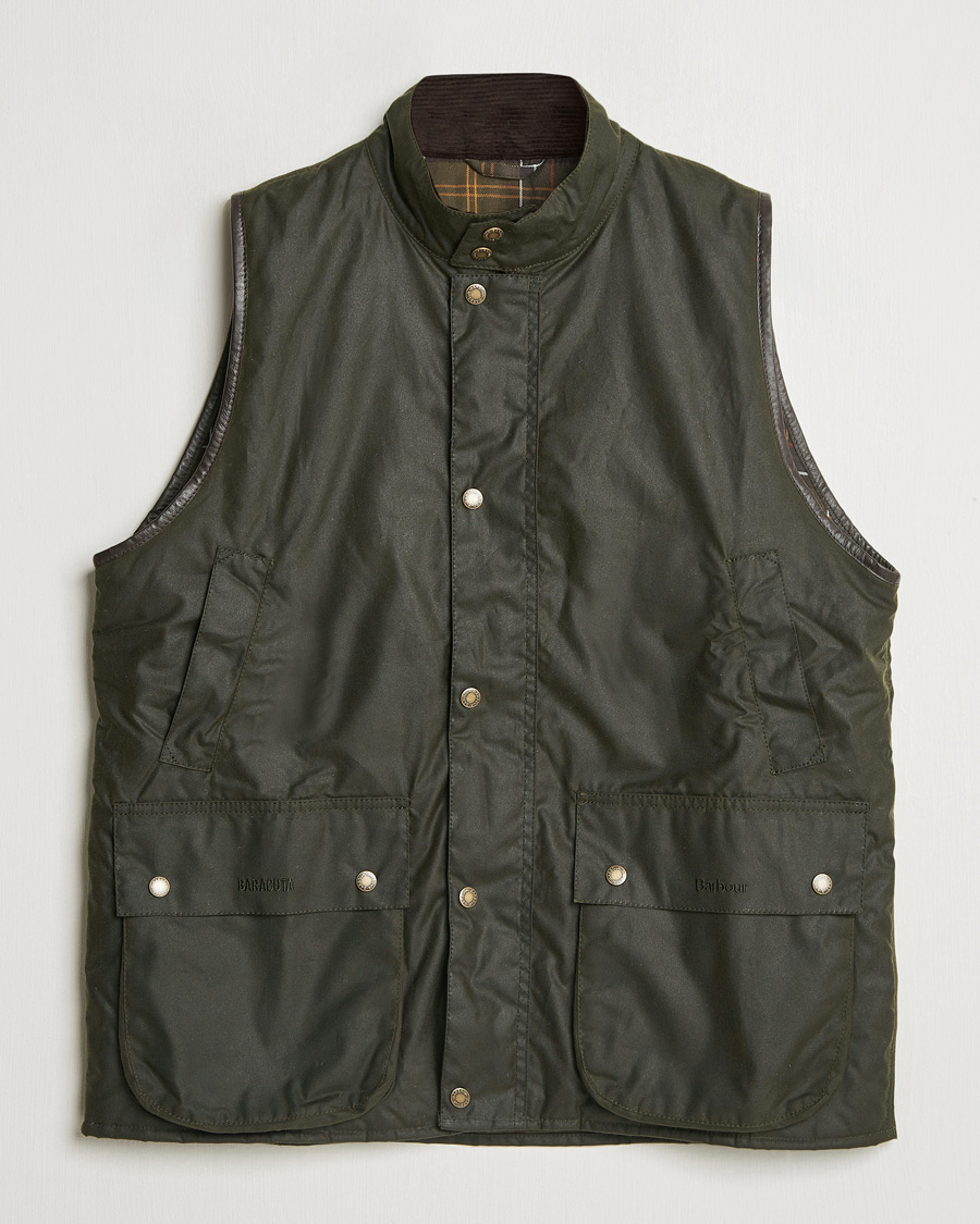 Herren | Jacken | Baracuta | x Barbour Wax Gilet Olive