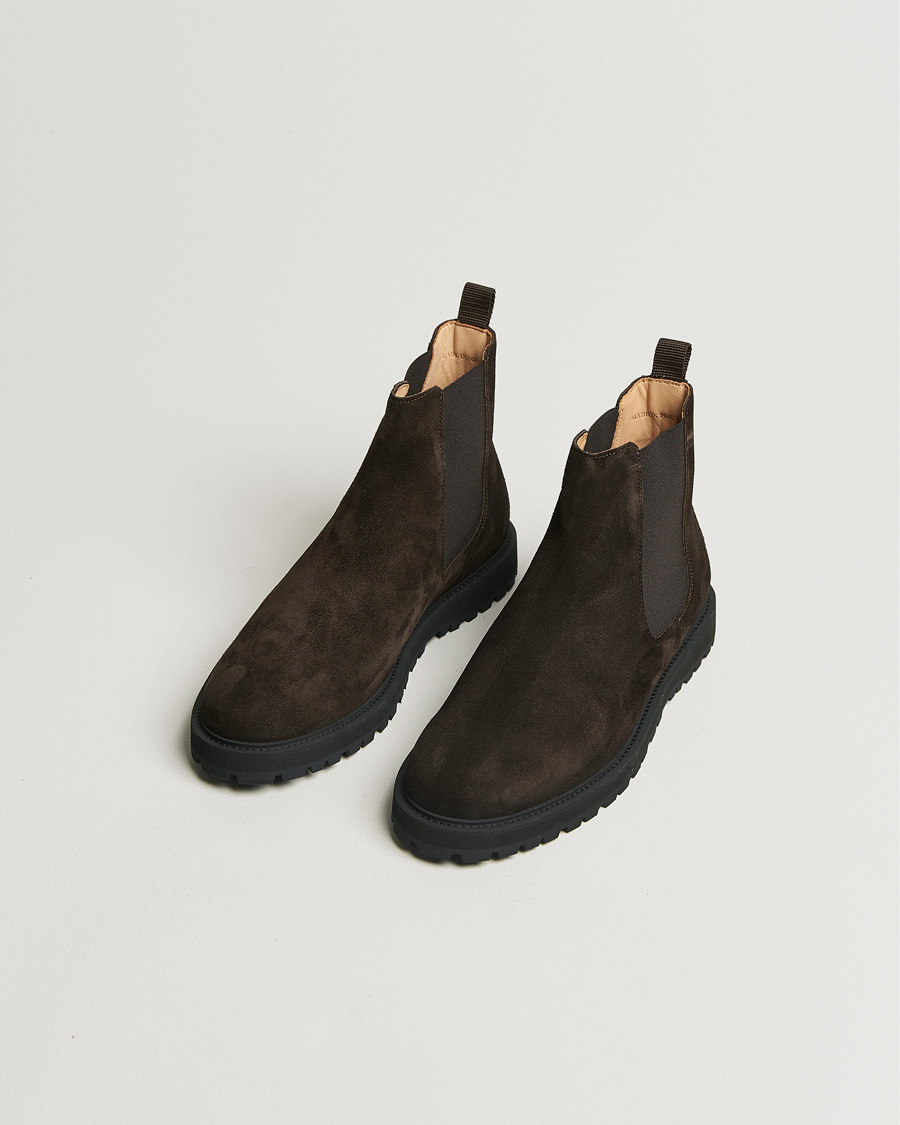 Herren | CQP Crest Suede Chelsea Boot Dark Brown | CQP | Crest Suede Chelsea Boot Dark Brown