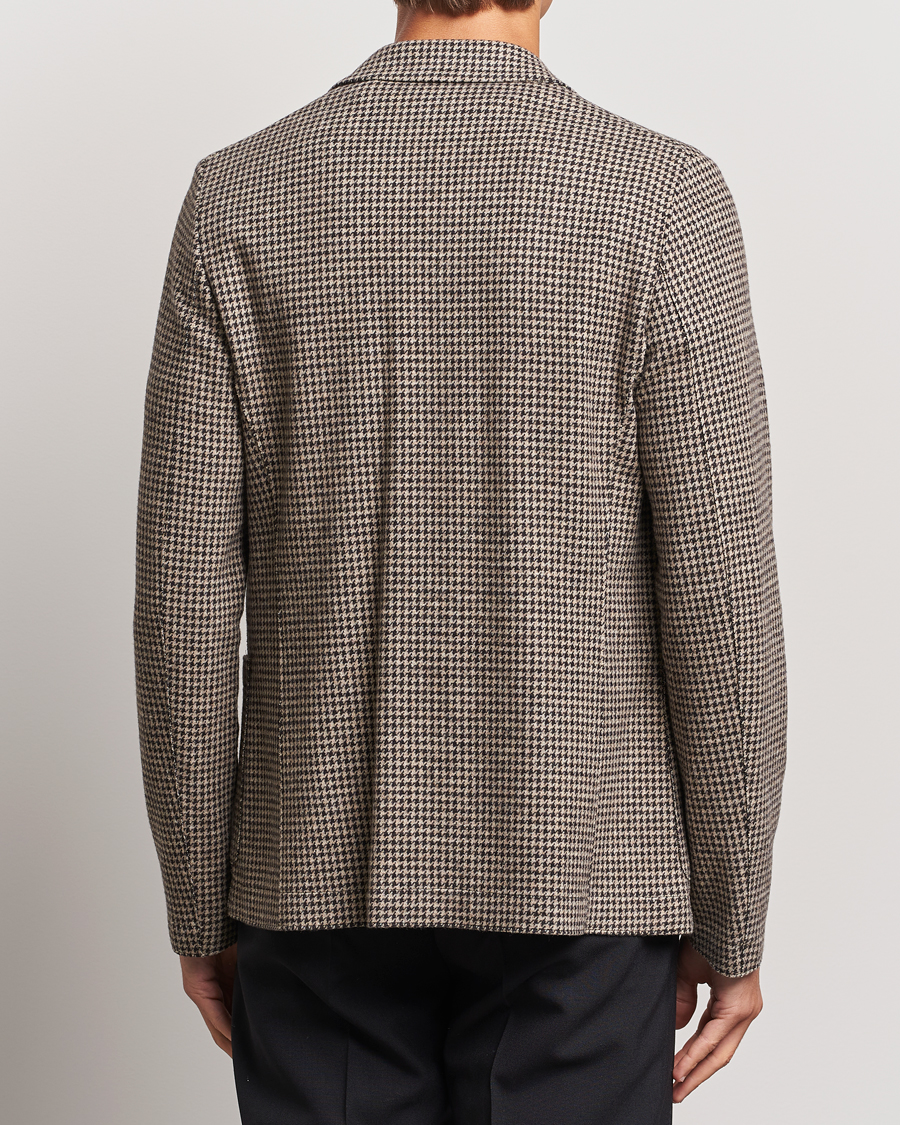 Herren | Sakkos | Harris Wharf London | Two Button Houndstooth Blazer Beige