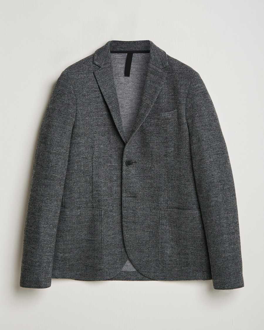 Herren | Sakkos | Harris Wharf London | Two Button Prince Of Wales Blazer Grey/Black
