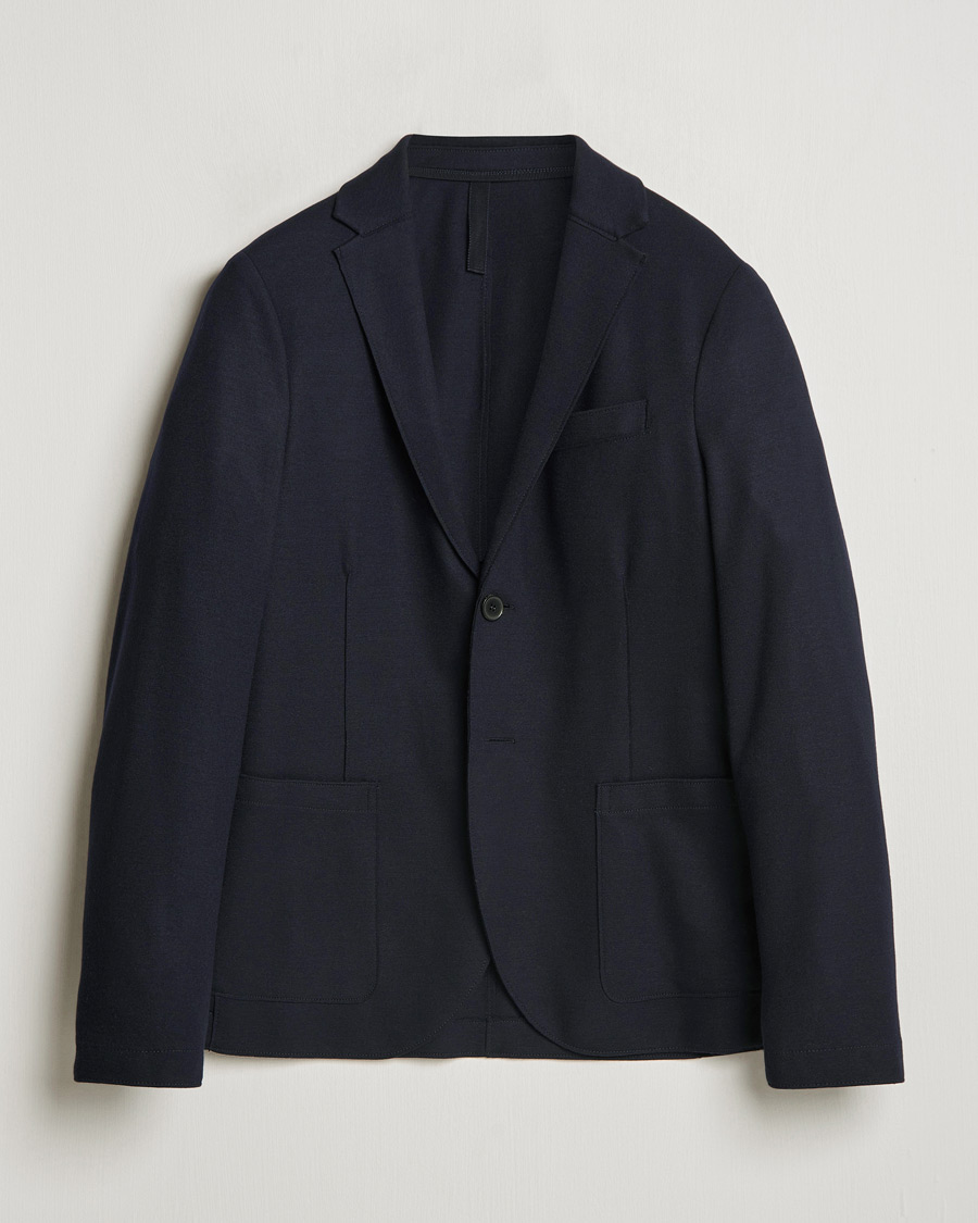 Herren | Sakkos | Harris Wharf London | Two Button Superfine Merino Blazer Navy