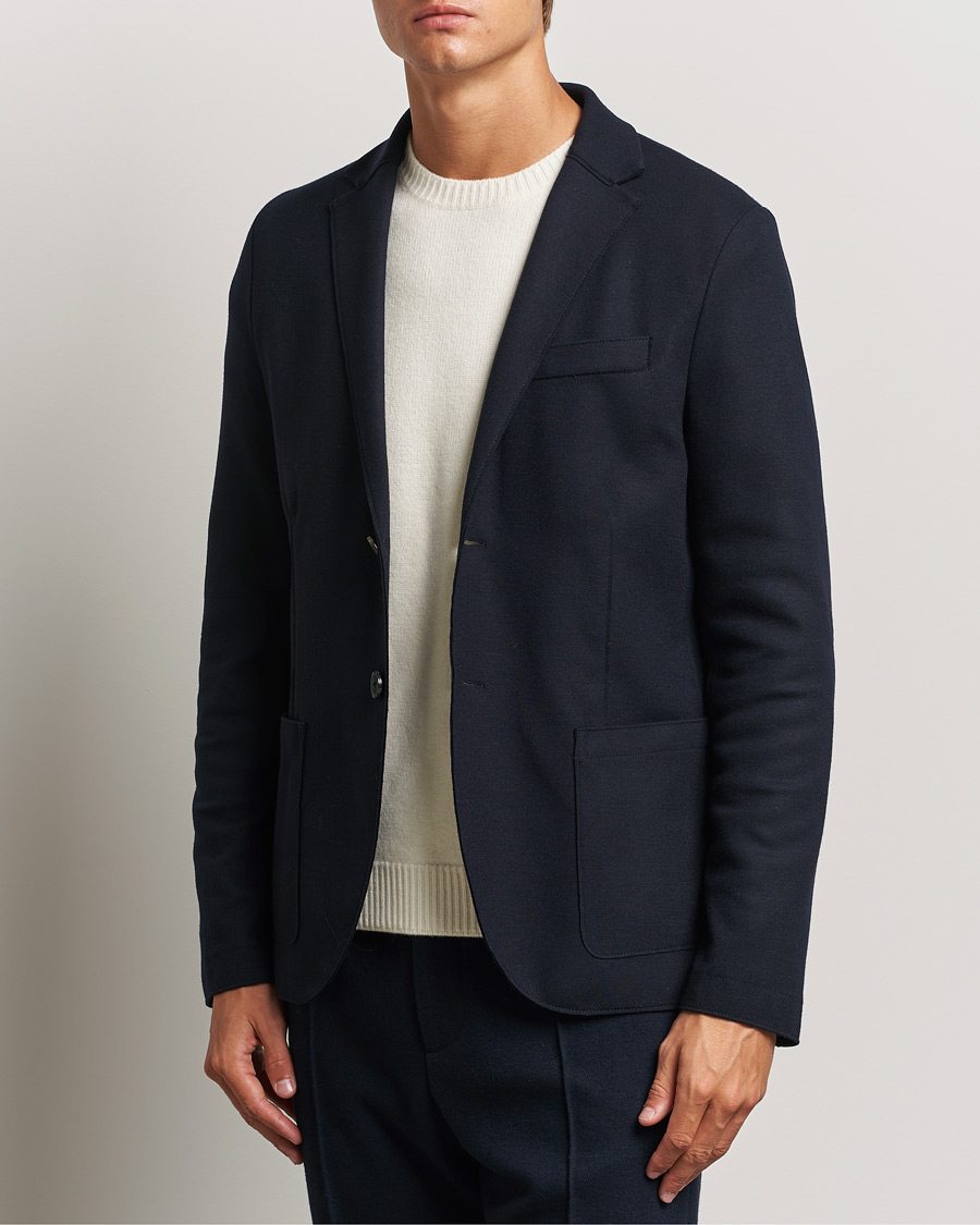 Herren | Sakkos | Harris Wharf London | Two Button Superfine Merino Blazer Navy