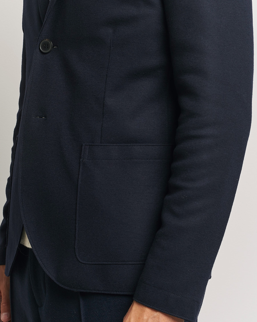 Herren | Sakkos | Harris Wharf London | Two Button Superfine Merino Blazer Navy