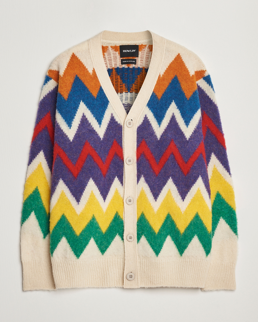 Herren | Pullover | Howlin' | Brushed Wool Cardigan Ecru