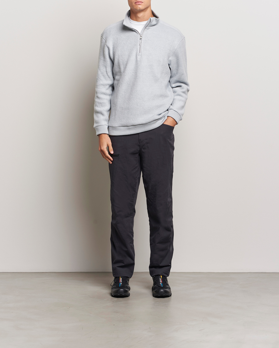Herren | Pullover | Houdini | Alto Wool/Tencel Half Zip Cloudy Grey