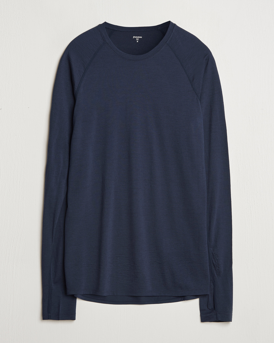 Herren | Pullover | Houdini | Desoli Merino Light Crew Blue Illusion