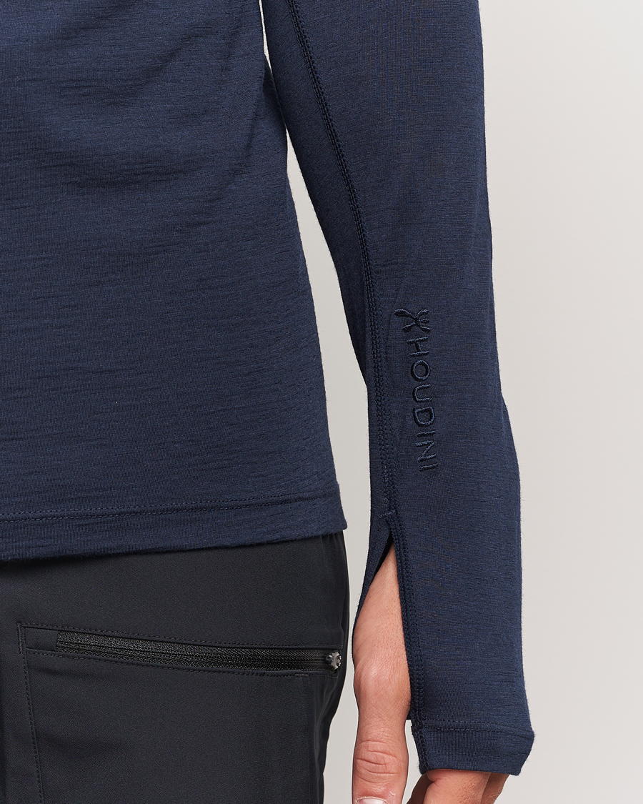 Herren | Pullover | Houdini | Desoli Merino Light Crew Blue Illusion