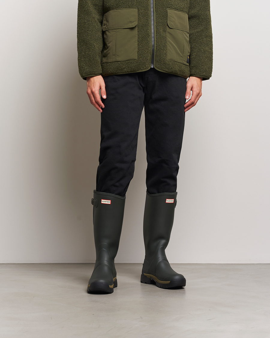 Herren | Galoschen & Gummistiefel | Hunter | Boots Balmoral Side Adjustable Neo Boot Dark Olive