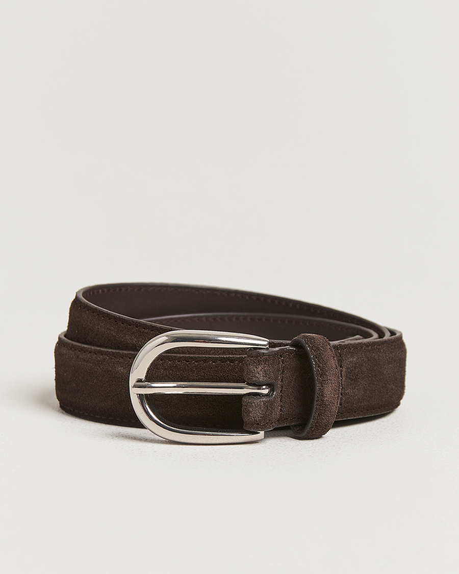 Herren | Loake 1880 Harry Suede Belt Dark Brown | Loake 1880 | Harry Suede Belt Dark Brown