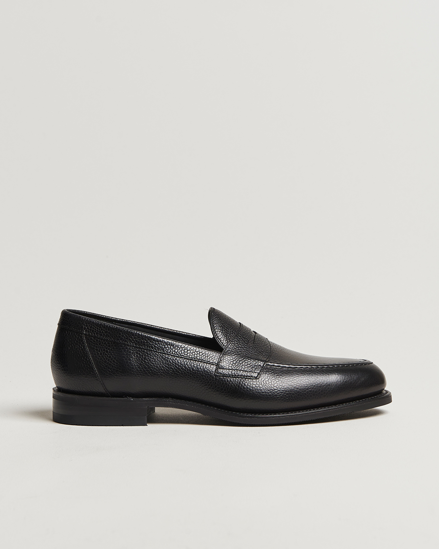 Herren | Loafer | Loake Shoemakers | Loake 1880 Imperial Grained Penny Loafer Black