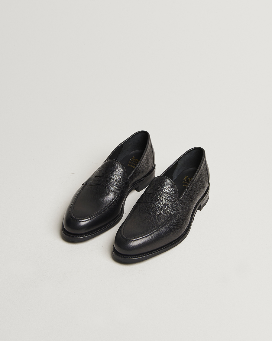 Herren | Loafer | Loake Shoemakers | Loake 1880 Imperial Grained Penny Loafer Black