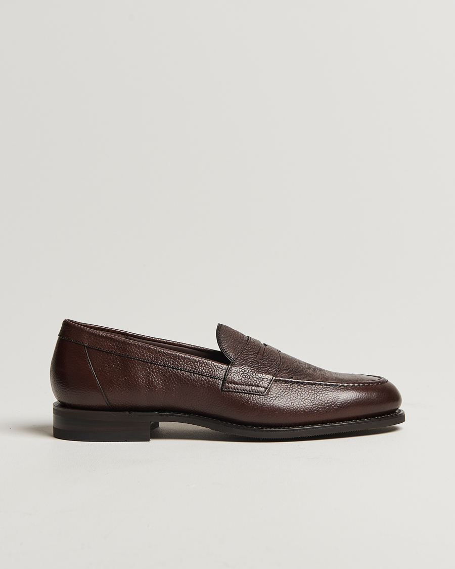 Herren | Loafer | Loake Shoemakers | Loake 1880 Imperial Grained Penny Loafer Dark Brown