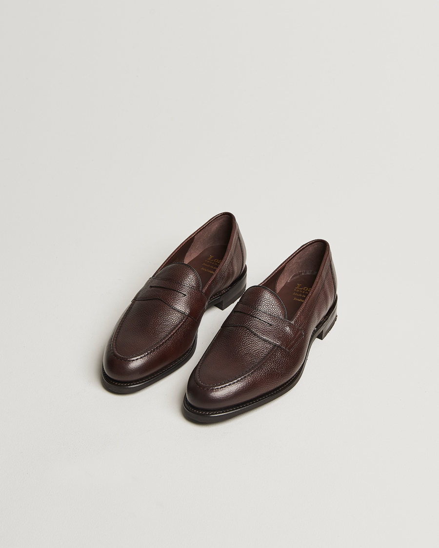 Herren | Loafer | Loake Shoemakers | Loake 1880 Imperial Grained Penny Loafer Dark Brown