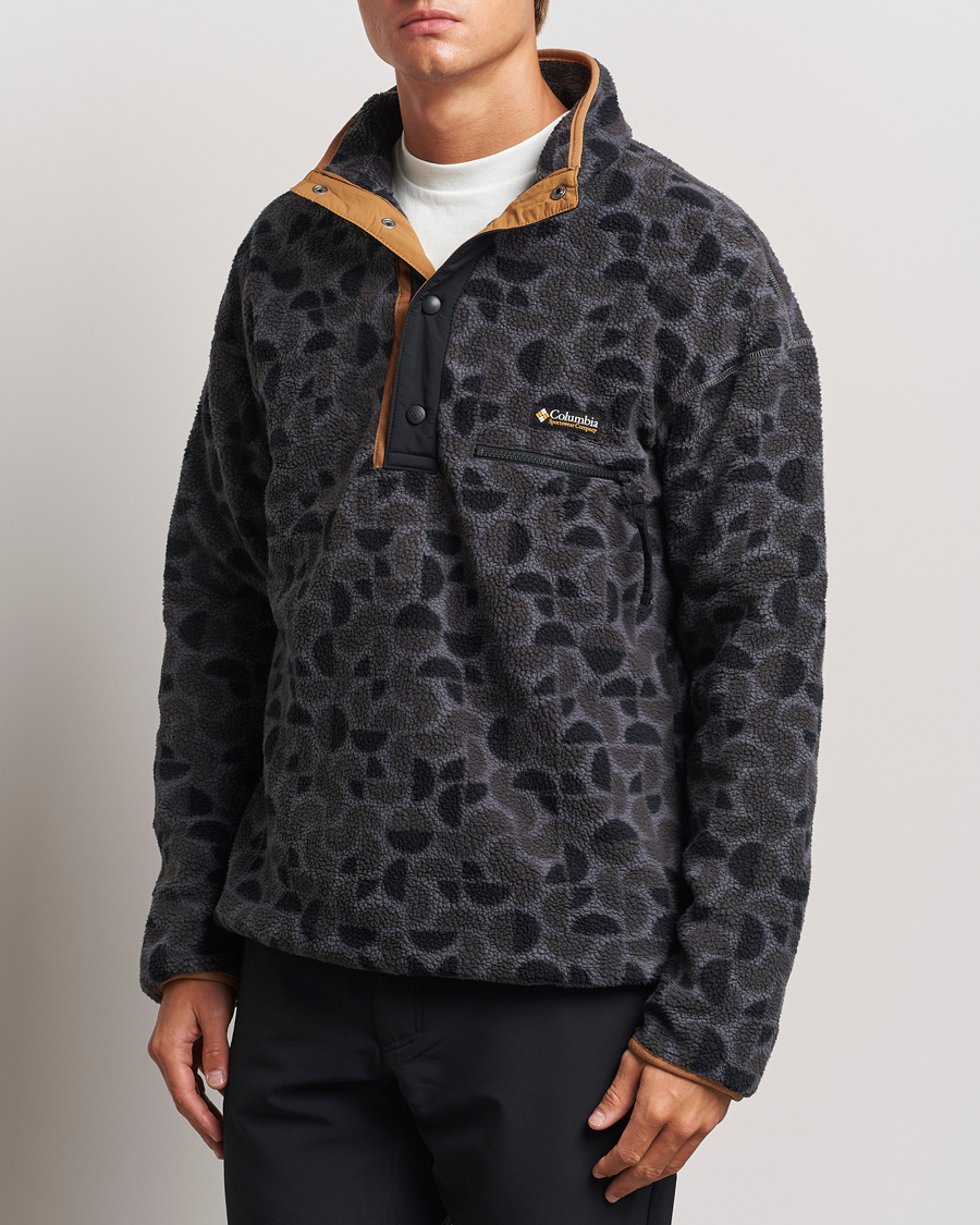 Herren | Pullover | Columbia | Helvetia Printed Half Snap Fleece Black