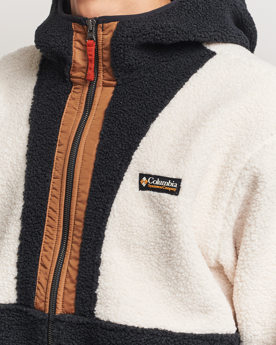 Herren | Pullover | Columbia | Backbowl Full Zip Fleece Hoodie Chalk/Black